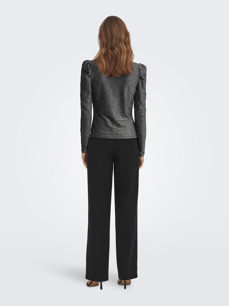 Rich Glitter Top - Black/Silver