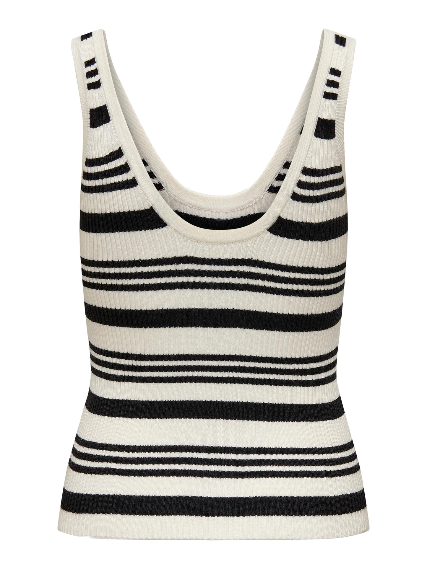 Andrea Knitted Singlet - Cloud Dancer Multi Stripe