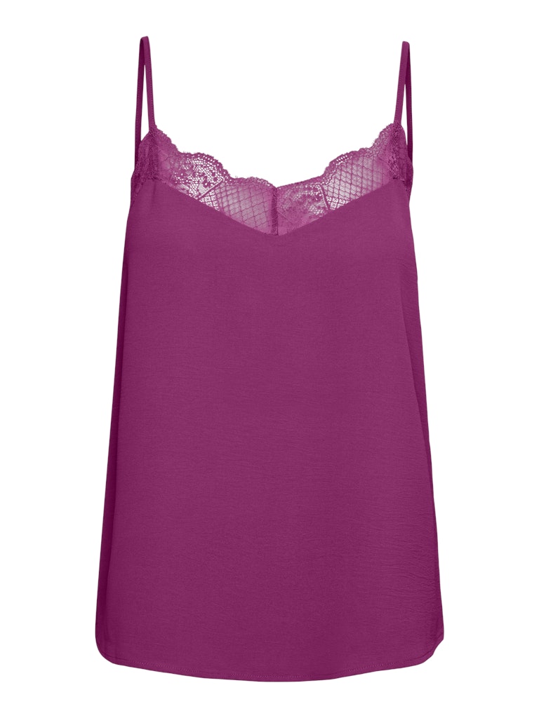 Tiffany Strap Lace Top - Festival Fushia