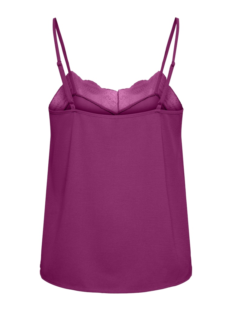 Tiffany Strap Lace Top - Festival Fushia