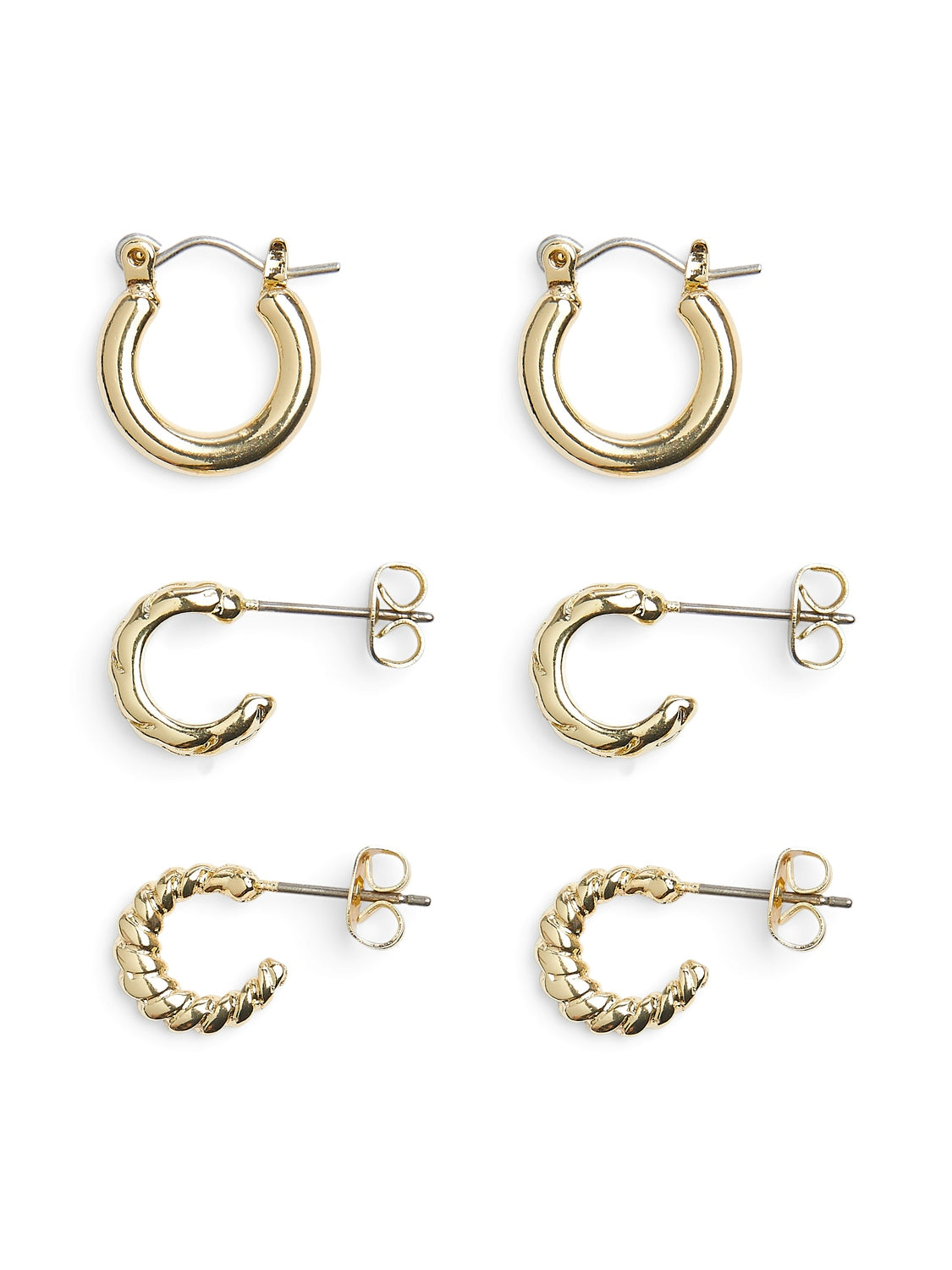 Rikki 3-Pack Hoop Earrings - Gold