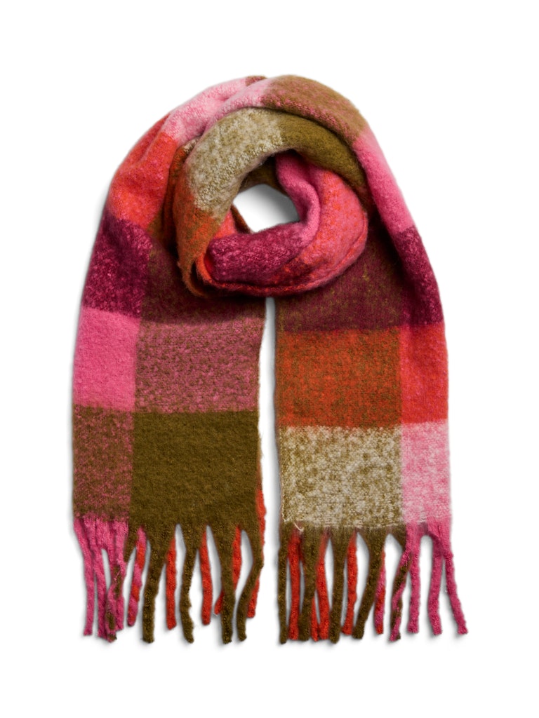 Mada Long Scarf - Sugar Plum Check