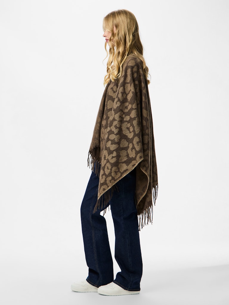 Marianna Poncho - Greige Leo