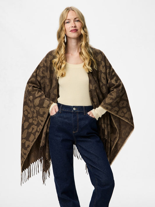 Marianna Poncho - Greige Leo