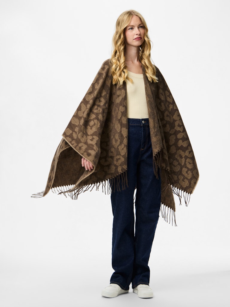 Marianna Poncho - Greige Leo