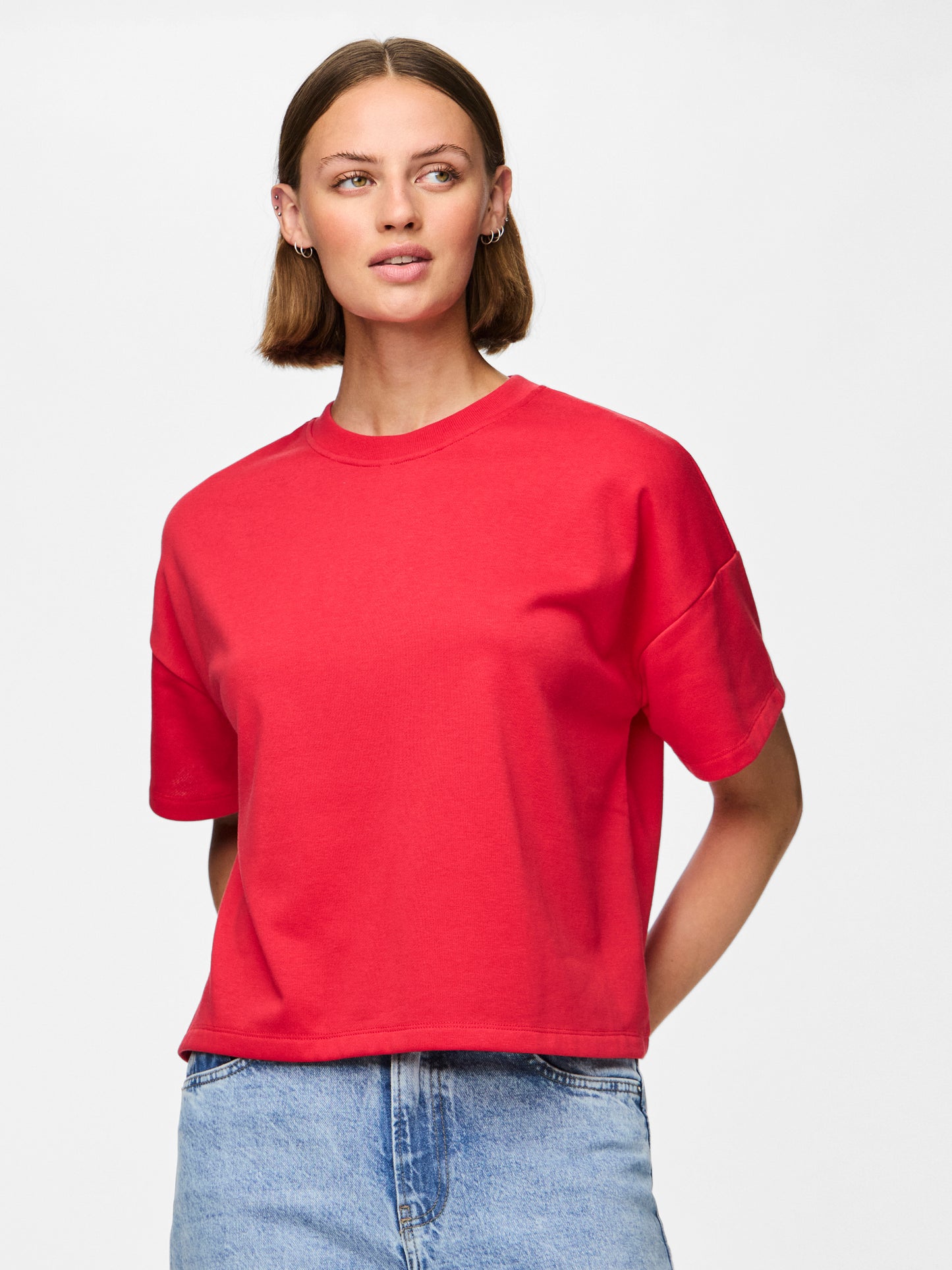 Chilli 2/4 Sleeve Sweat - Poppy Red