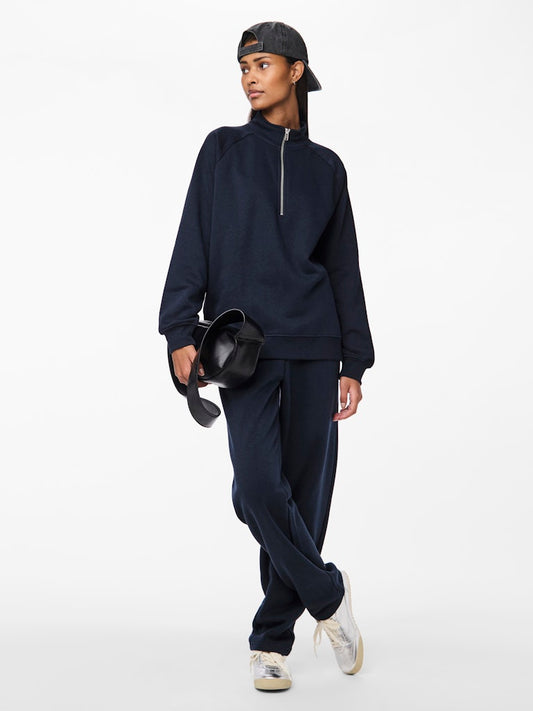 Chilli Half Zip Sweat - Sky Captain