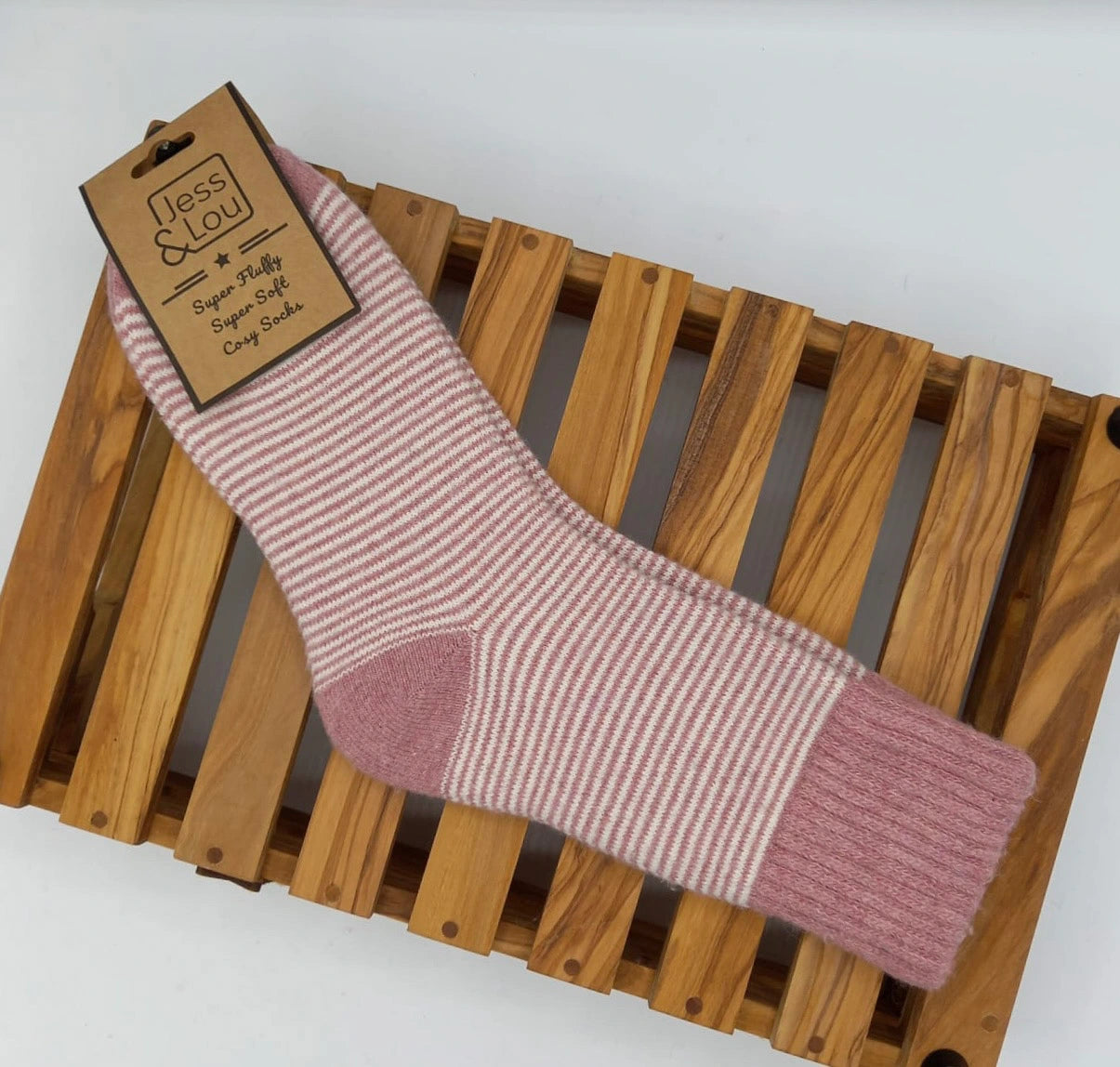 Striped Cosy Socks - Pink