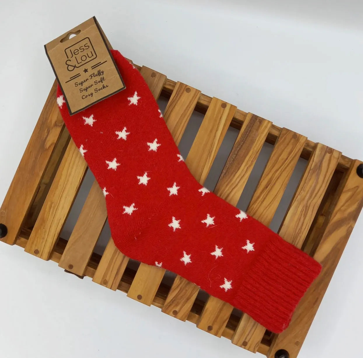 Star Cosy Socks - Red