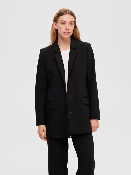 Rita Relaxed Blazer - Black