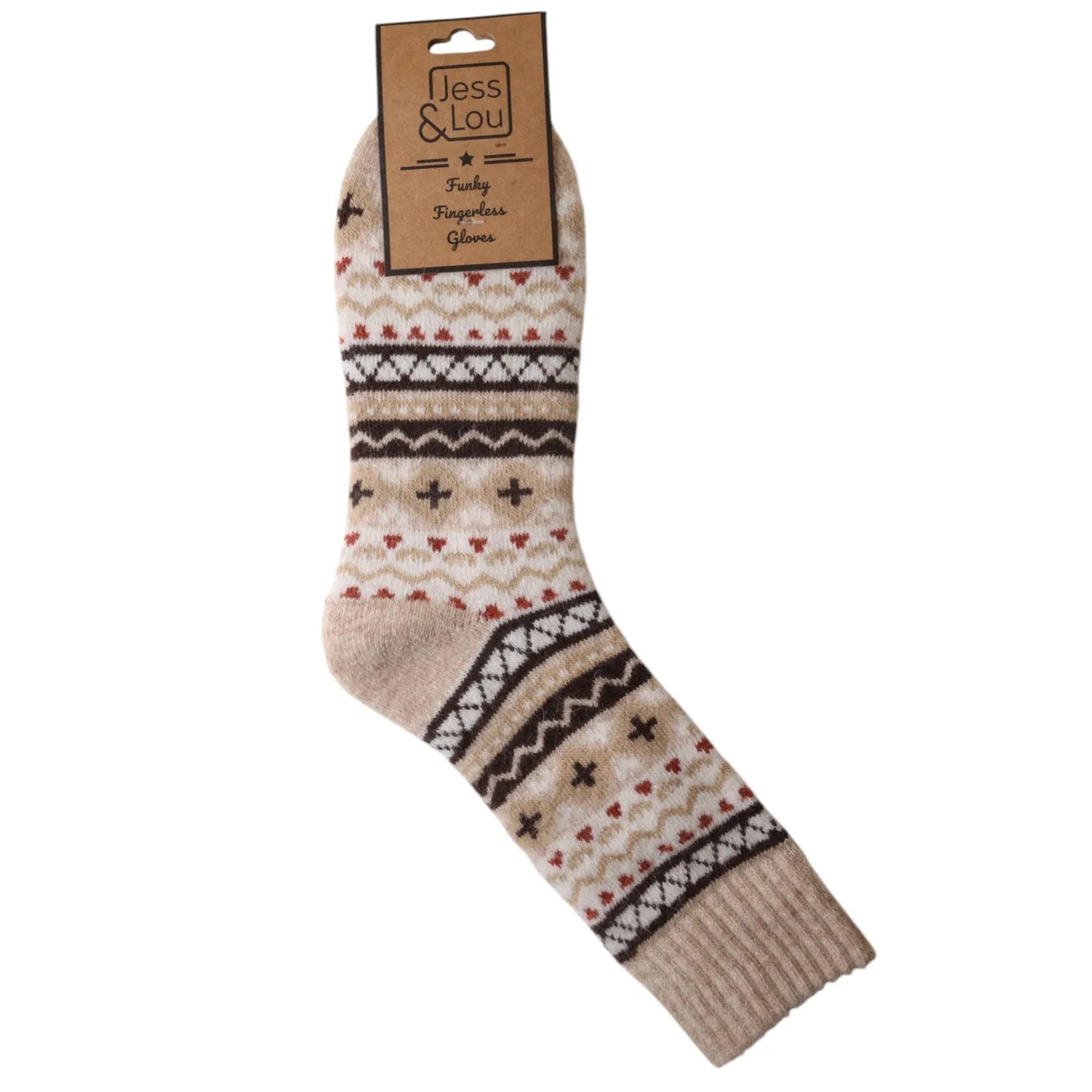 Nordic Cosy Socks - Beige