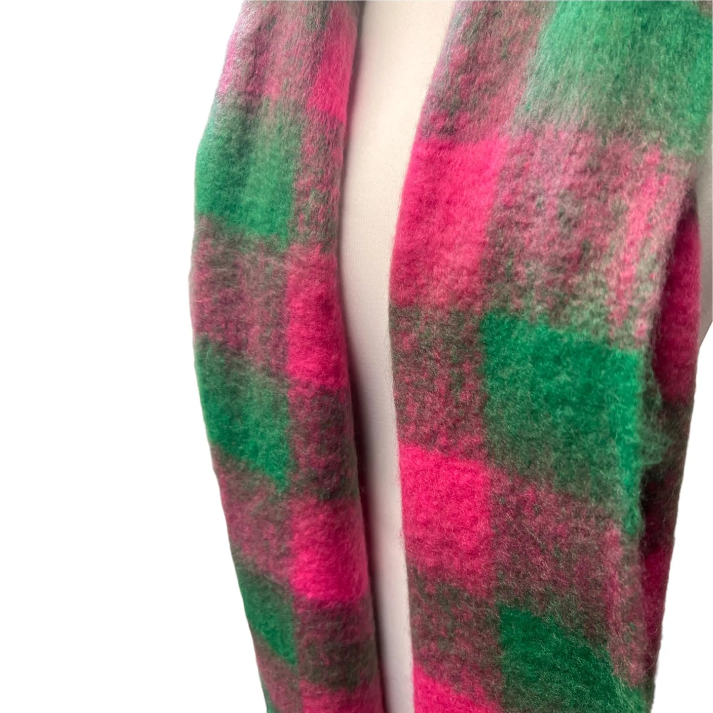 Checked Blanket Scarf