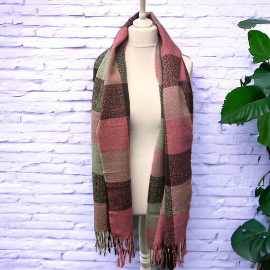 Big Check Colour Scarf