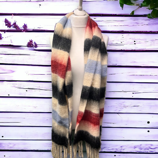Striped Blanket Scarf