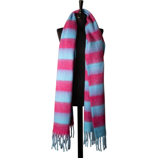 Chunky Scarf - Pink & Blue