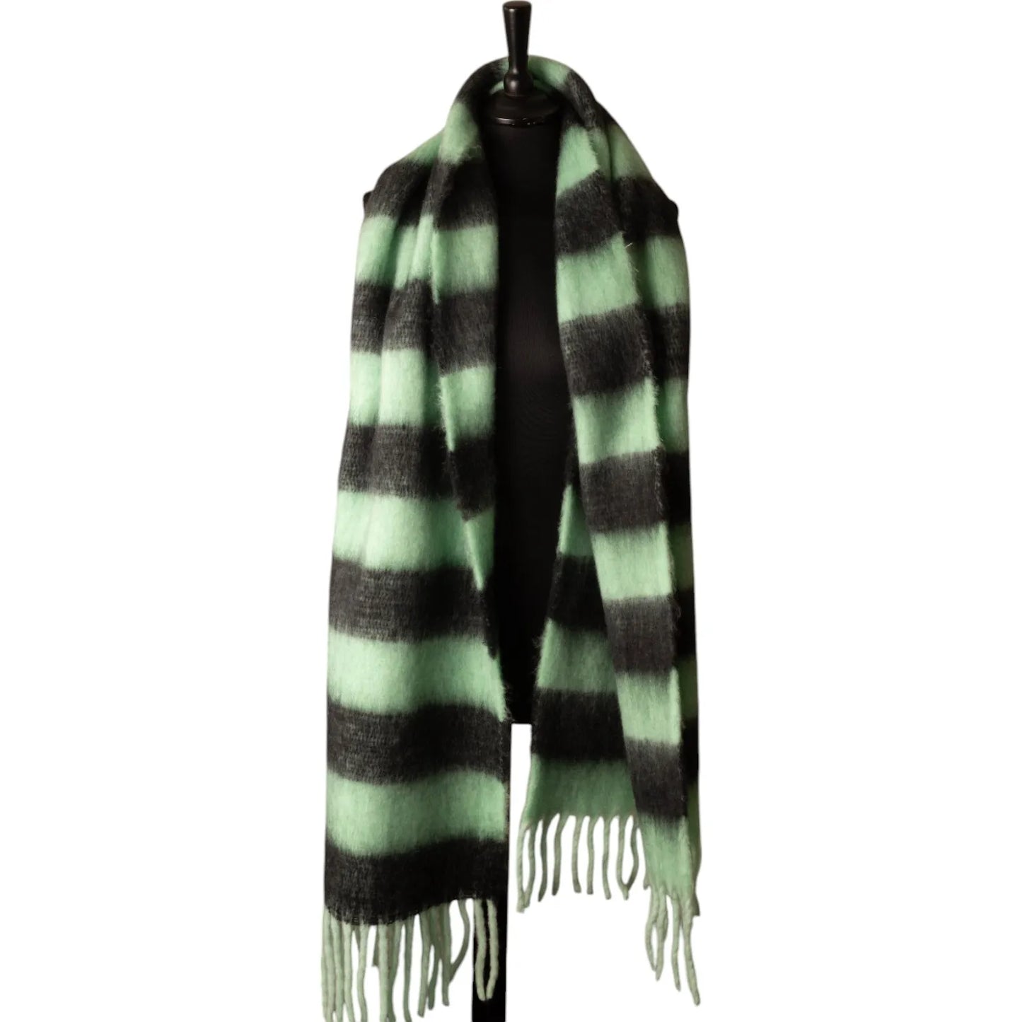 Chunky Scarf - Black & Green