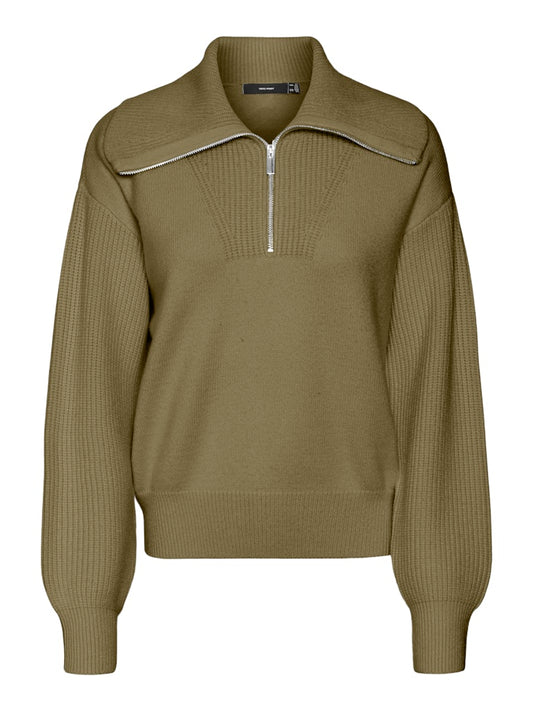 Ilisa Zip Pullover - Dried Herb