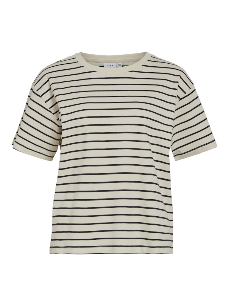Siny O-Neck Tee - Black Beauty / Birch