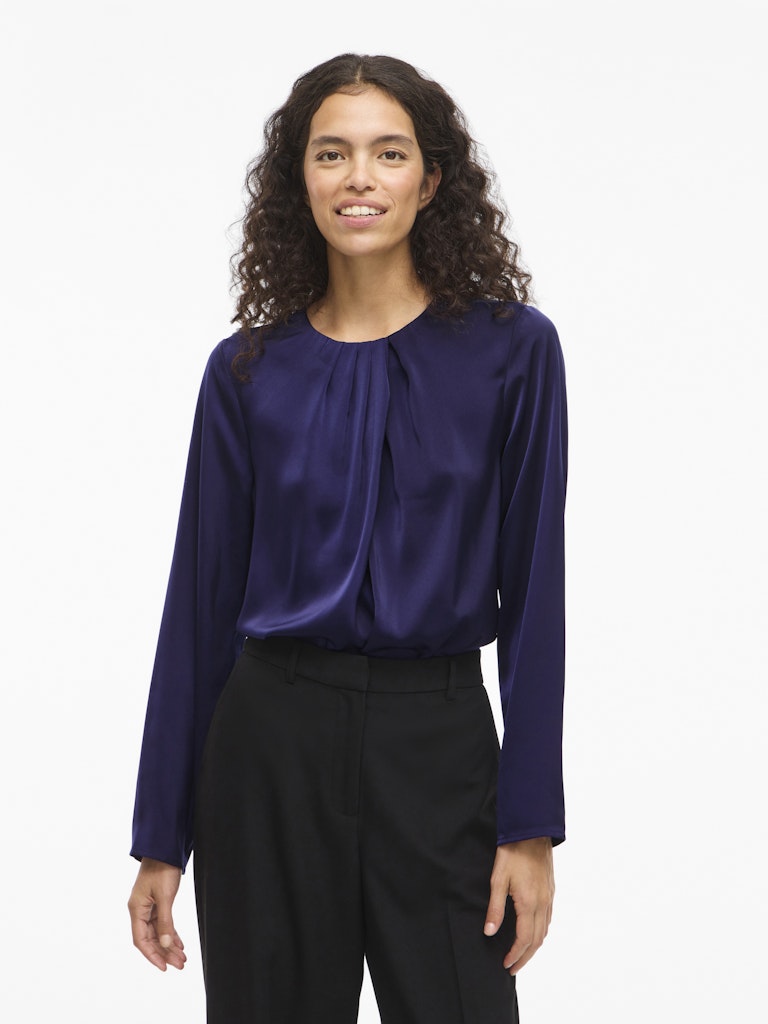 Elmina O-Neck Top - Rhodonite