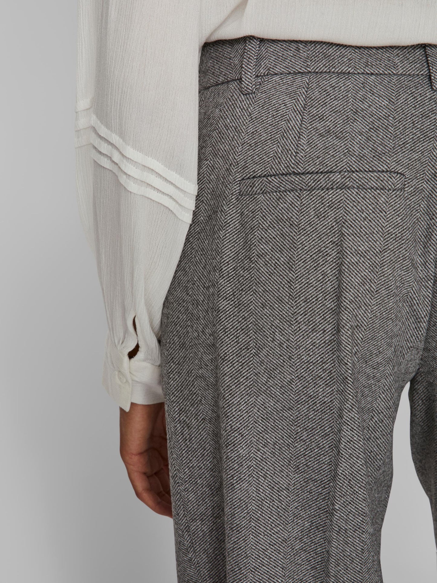Hyborn Tailored Pants - Birch Black Herringbone