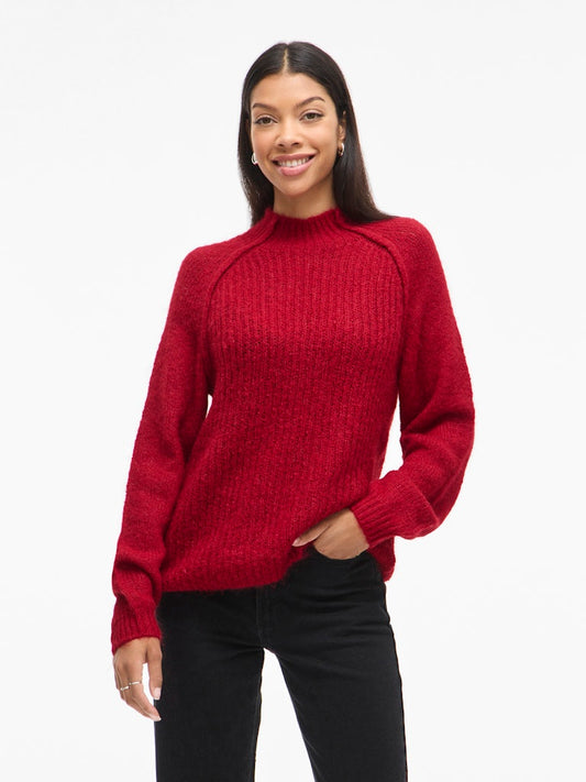 Bows High Neck Knit - Vila