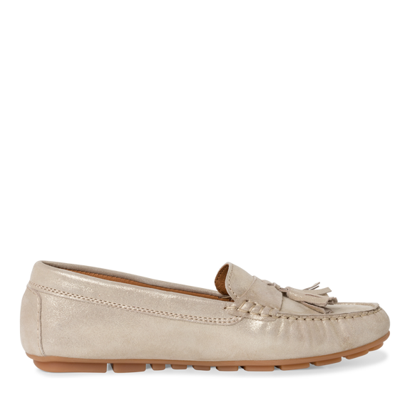 Leather Loafer - Champagne