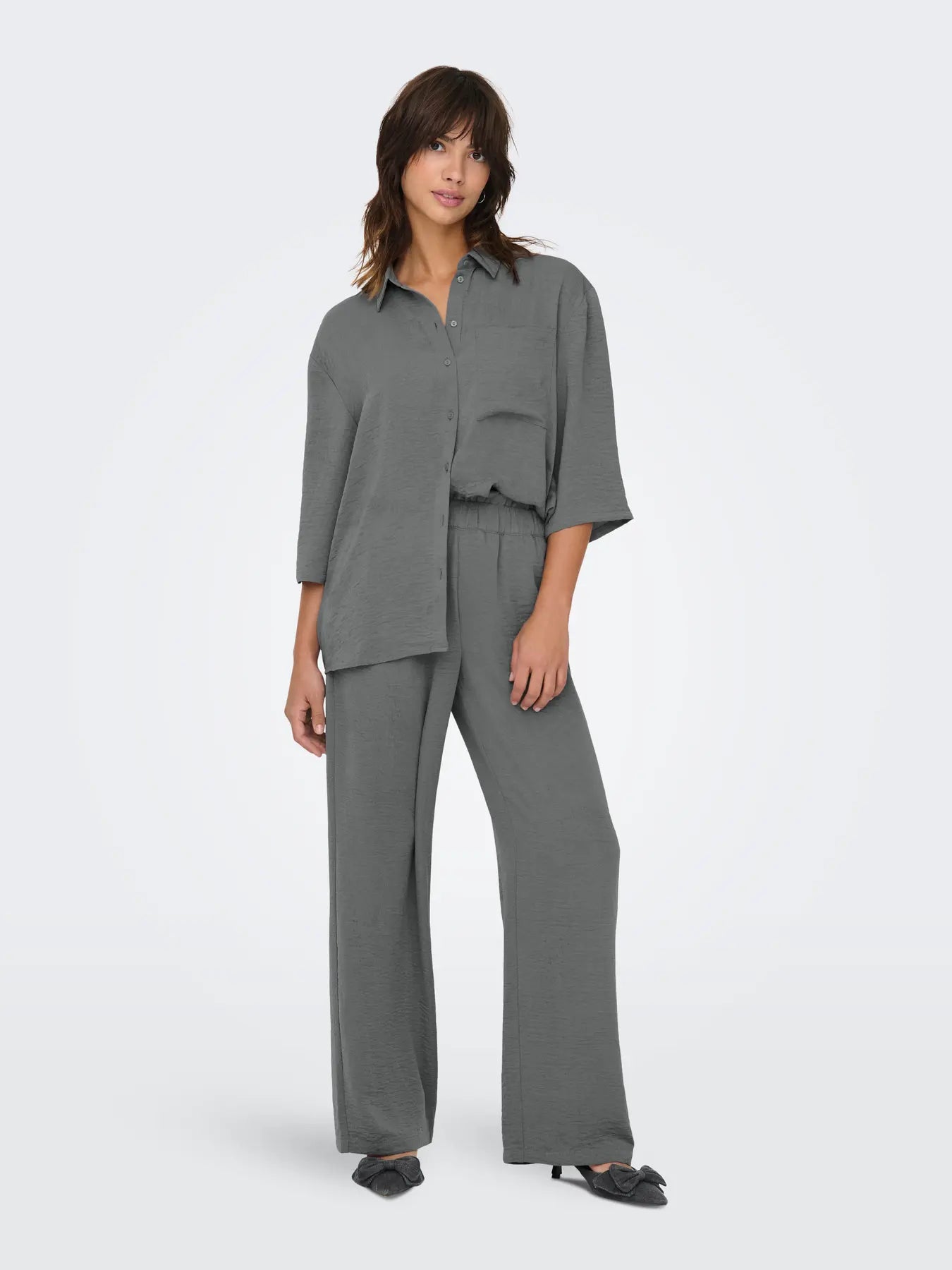 Divya Life Loose Shirt - Steel Grey