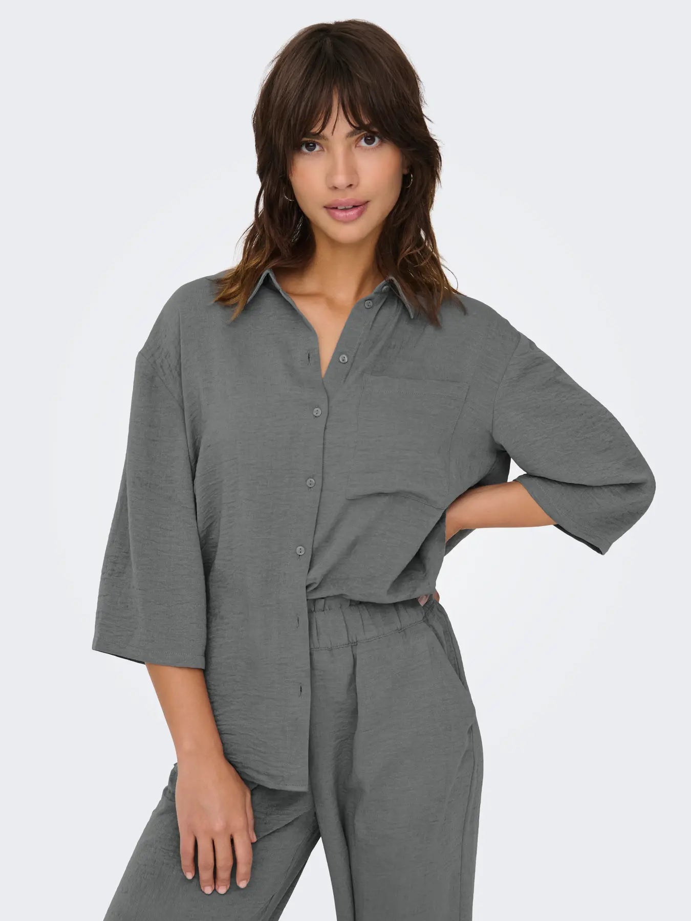 Divya Life Loose Shirt - Steel Grey
