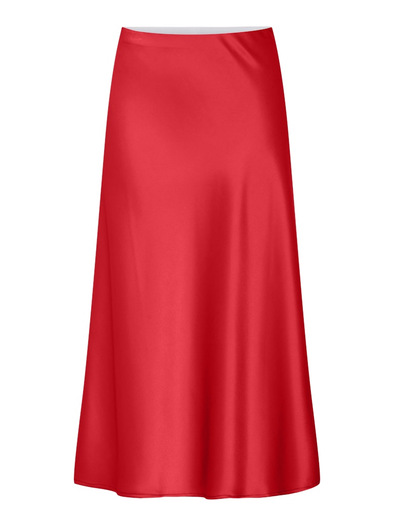 Pella High Waisted Midi Skirt - Poinsettia