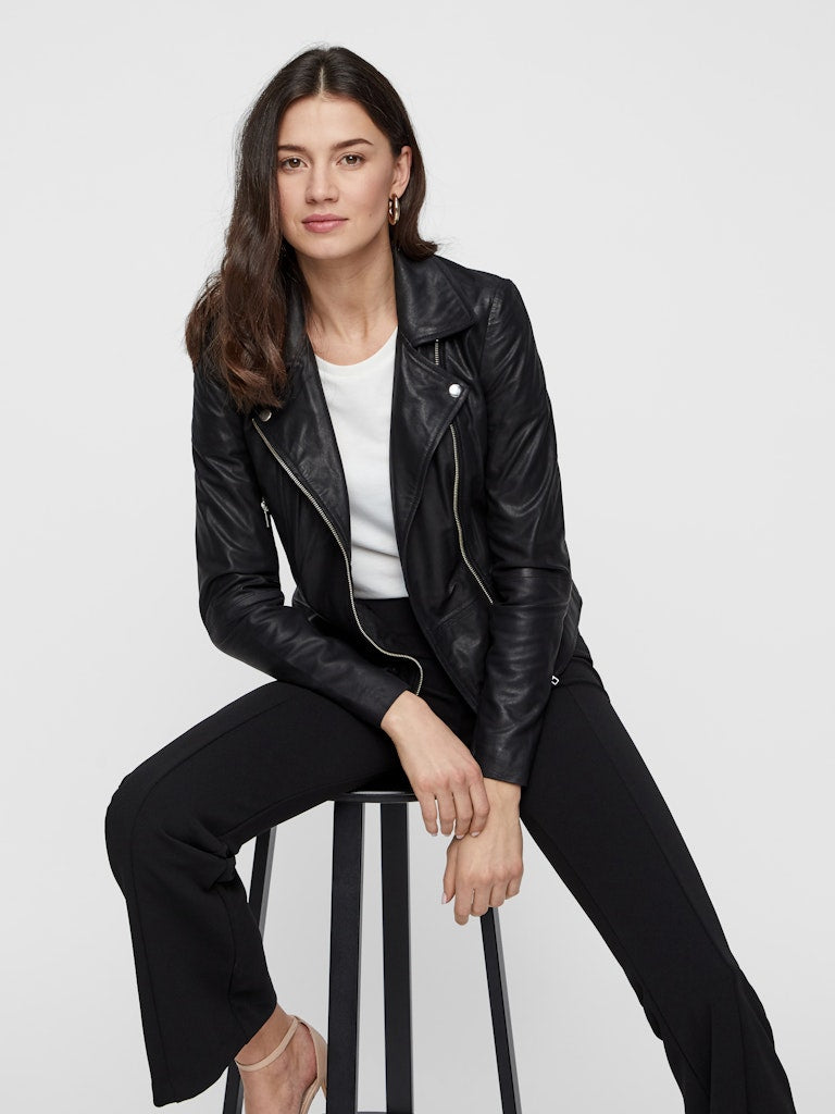 Sophie Leather Jacket - Black