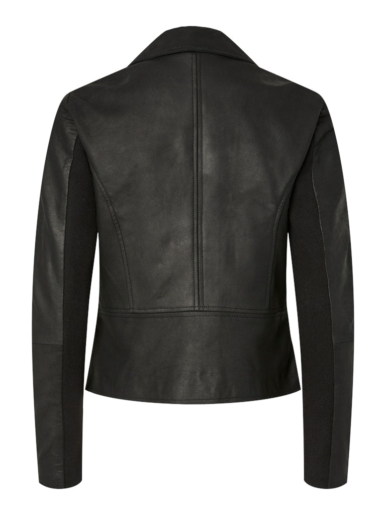 Sophie Leather Jacket - Black