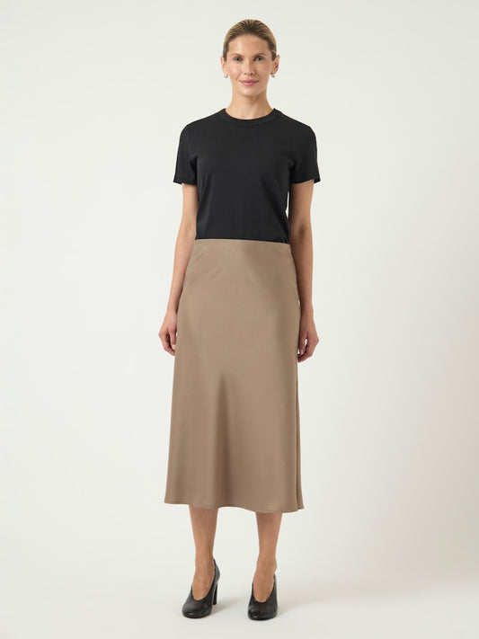 Pella High Waisted Midi Skirt - Fungi