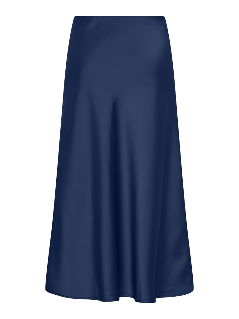Pella High Waisted Midi Skirt - Navy Peony