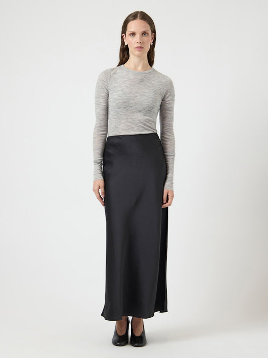 Pella High Waisted Maxi Skirt - Black