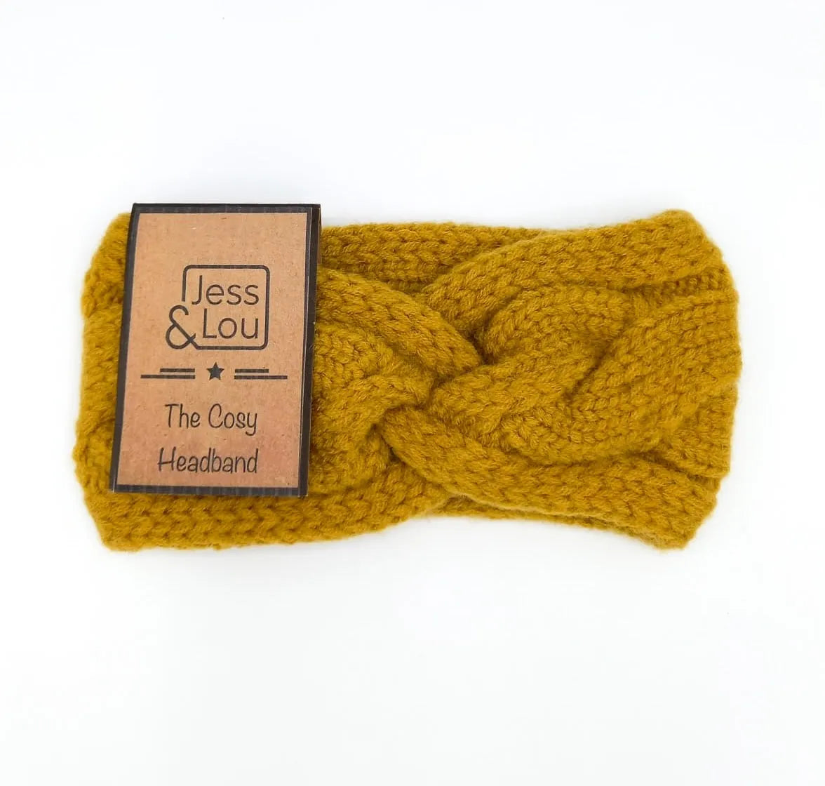 Cable Knot Front Headband - Gold