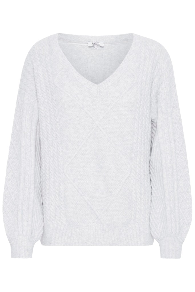 Medi V-Neck Jumper - Marshmallow Melange