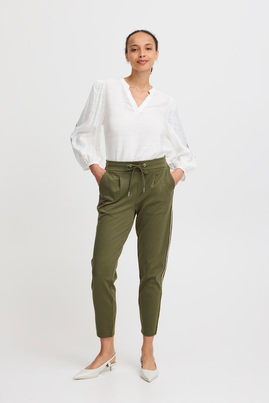 Rizetta Deco Pants - Olive Night