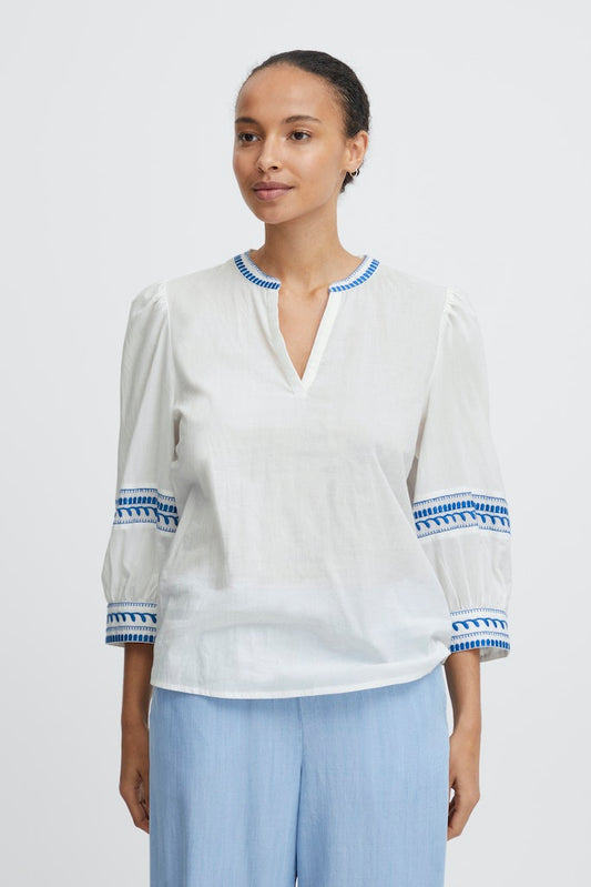 Jiya Blouse - Palace Blue Sun