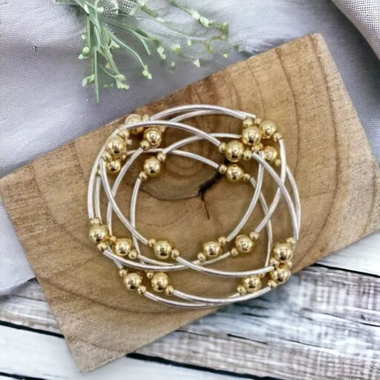 Multi Strand Sphere Bracelet - Mixed