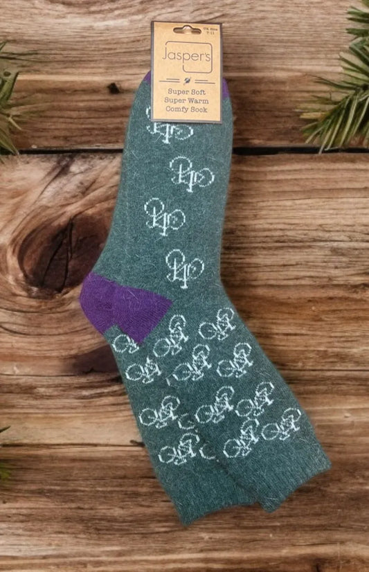 Bikes Cosy Socks - Green