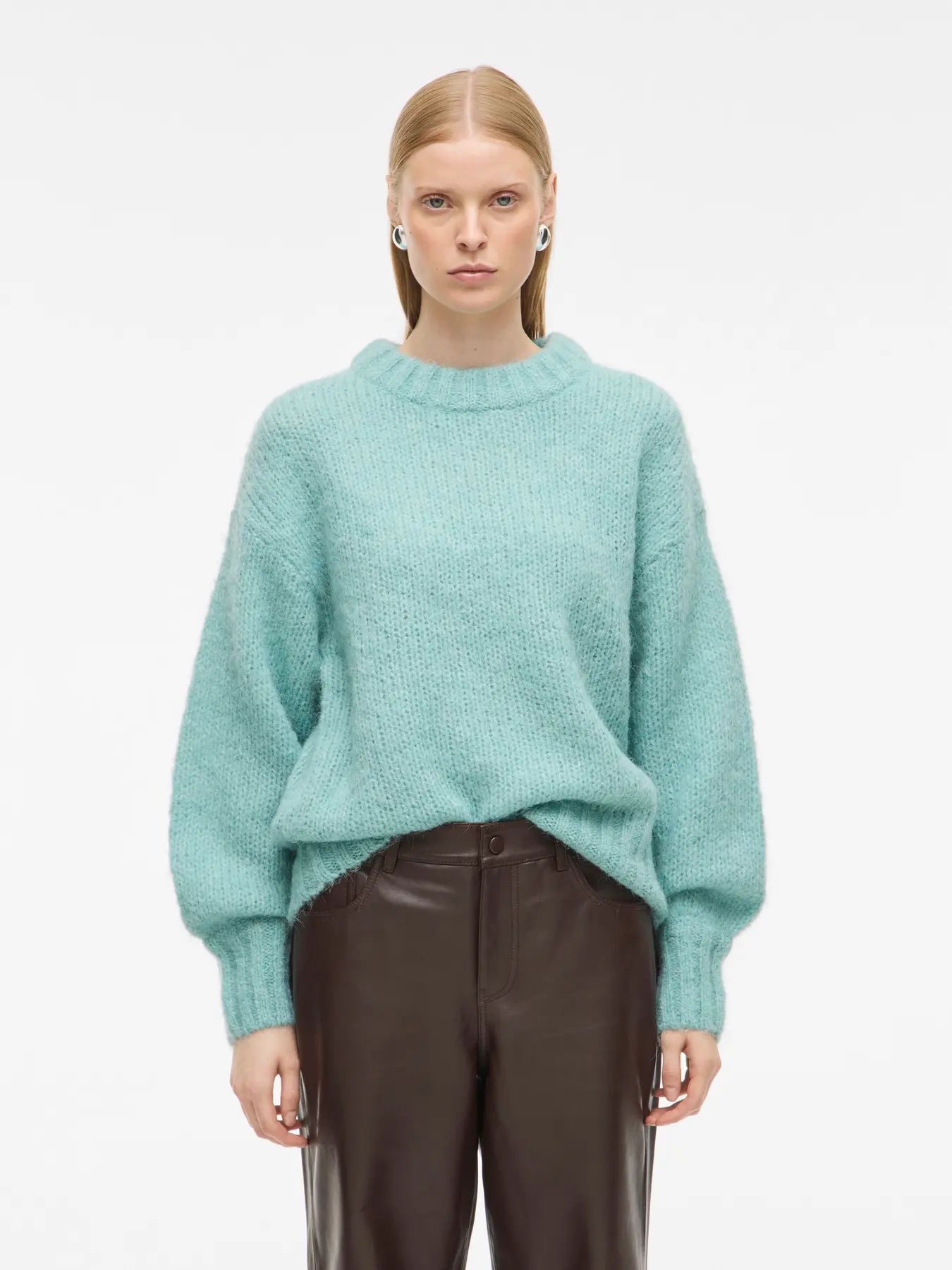 Roubree O-Neck Knit - Aquifer