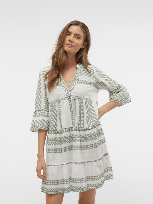 Dicthe Dress - Hedge Green