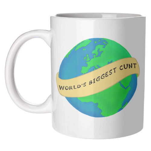 World's Biggest Cunt Mug By PixieDrew - White