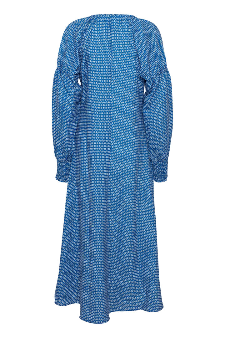 Savino Dress - Blue Printed