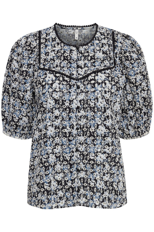 Miranda Blouse - Black Print