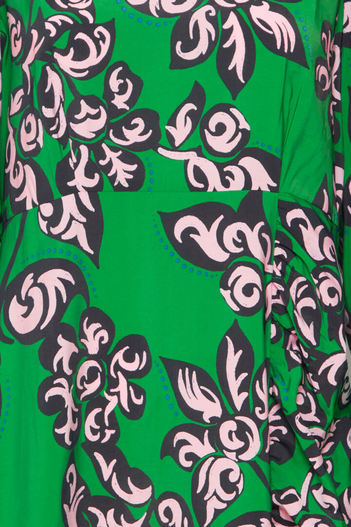 Li Dress - Green Printed