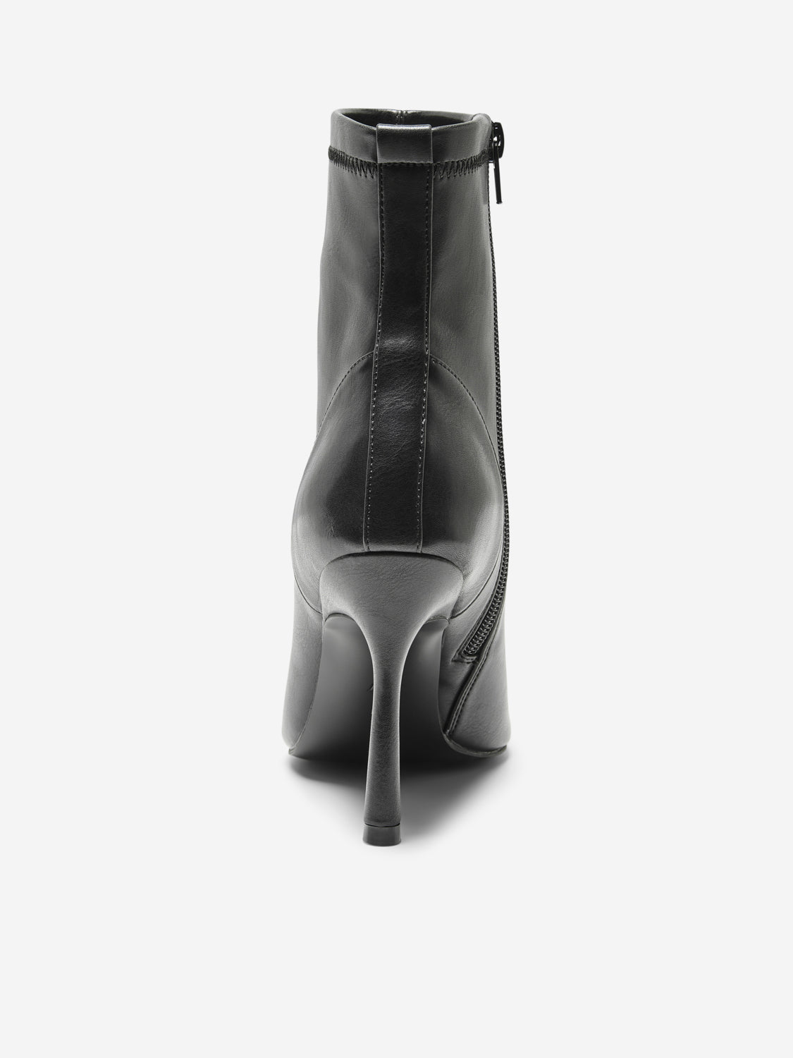 Cali PU Heeled Boots - Black