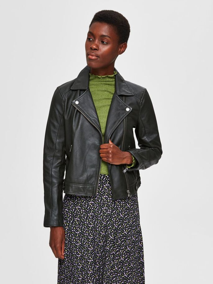 Selected Femme Katie Leather Jacket - Roisin