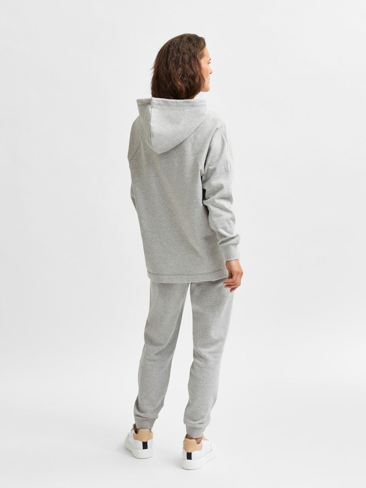 Stasie Organic Cotton Hoodie - Light Grey Melange
