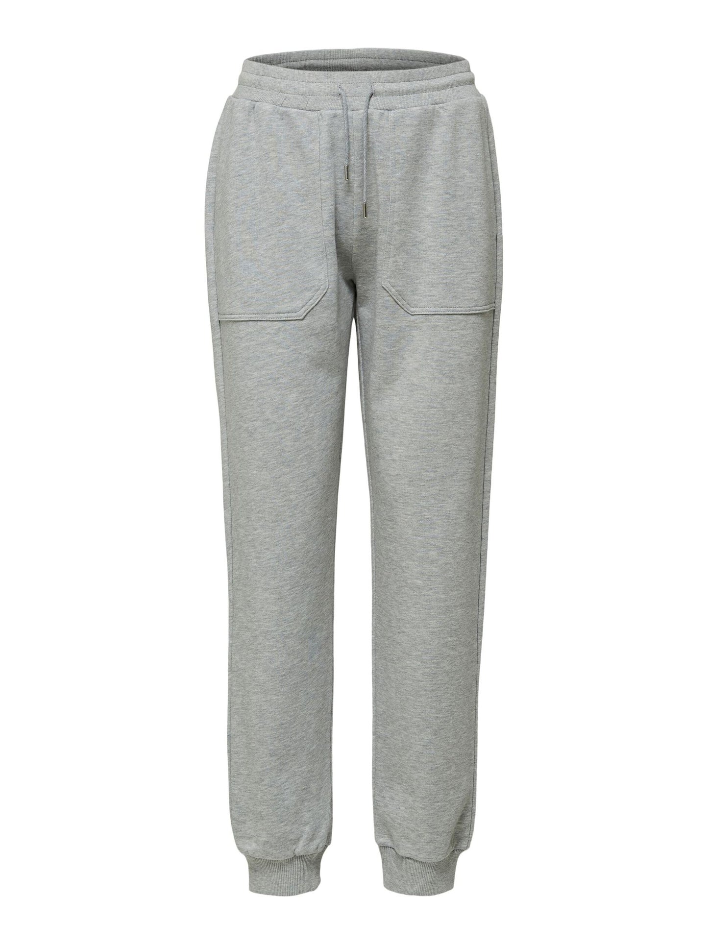 Stasie Organic Cotton Sweatpants - Light Grey Melange